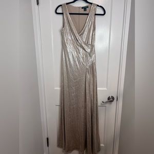 Lauren by Ralph Lauren gorgeous golden shimmer gown - only worn once
